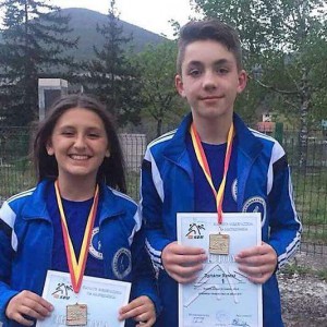 Struganët Hamza Zylali dhe  Gresa Mustafai në Kampionatin Ballkanik