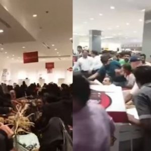 Për 30 minuta zbrazet qendra tregtare që ofroi blerje falas për Ramazan (VIDEO)