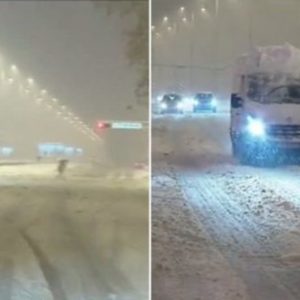 Borë në Kroaci: Kushte dimërore nëpër rrugë(VIDEO+FOTO)