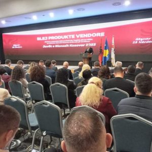 Mendi Qyra,kryetari i OEMVP pjesëmarrës në ngjarjen e “Javëve të Biznesit Kosovar 2023”