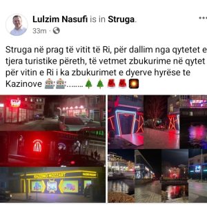 Lulzim Nasufi:Skandaloze,Struga për vitin e ri të ndriçuara ka vetëm kazinot !
