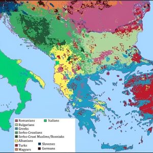 Harta etnike  1900-së e Ballkanit