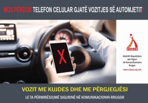 Mos përdorë telefon celular gjatë vozitjes së automjetit