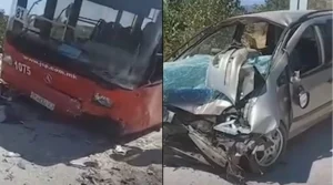 Një i vdekur dhe një i lënduar në përplasjen e një autobusi të NQP-së dhe një automobili në Bllacë